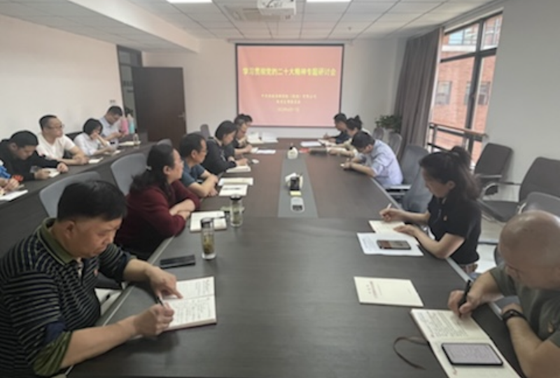 集团公司机关党支部召开学习贯彻党的二十大精神专题研讨会