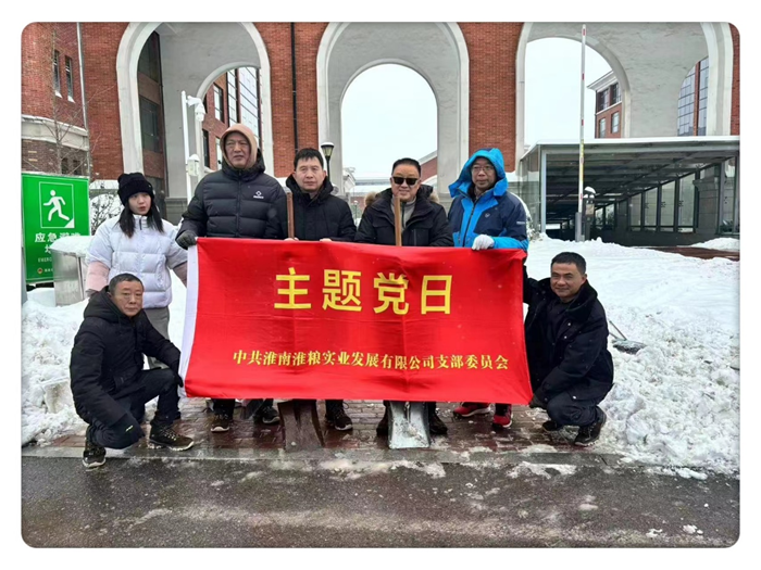 清冰除雪保畅通 淮粮实业在行动