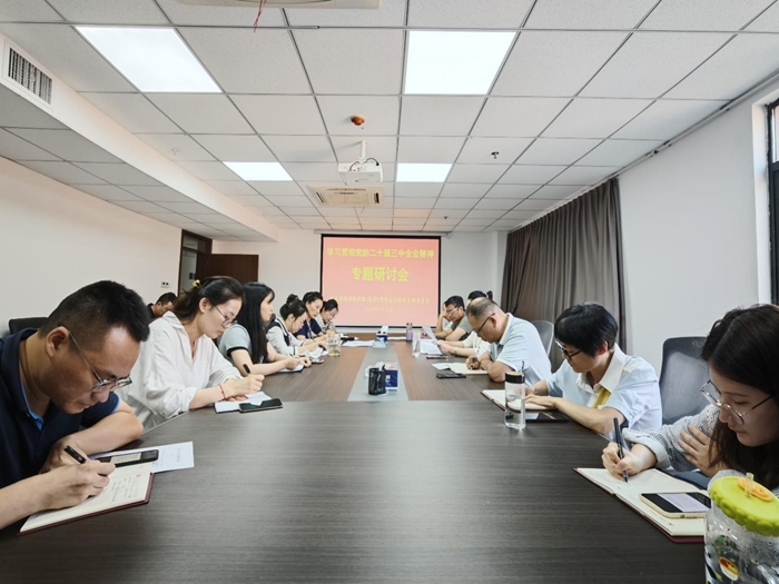 机关党支部召开学习贯彻党的二十届三中全会精神专题研讨会