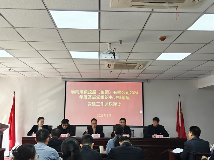 淮南淮粮控股（集团）有限公司召开2024年度党组织书记抓基层党建工作述职评议会议